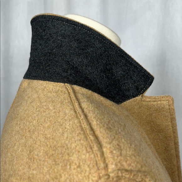 J. Crew Factory Boiled Wool-blend Topcoat in Heather Acorn. - Picture 8 of 11
